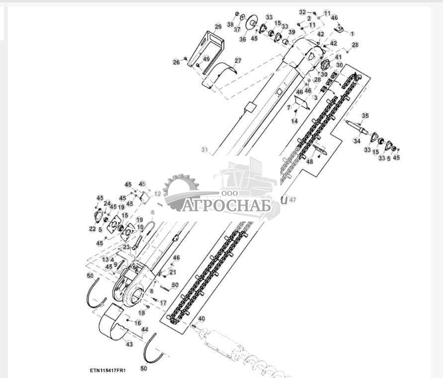 Корпус элеватора отходов 